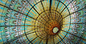 Catalan Modernisme: Stained Glass Ceiling at Palau de la Música