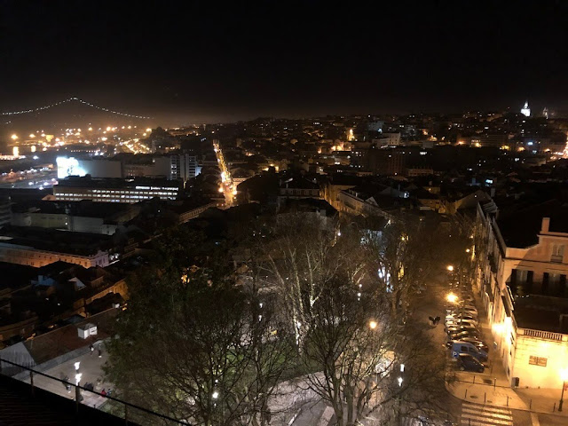 Vista de Lisboa do Rooftop do Restaurante Suba 