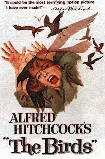 Cartel Los Pájaros de Alfred Hitchcock