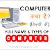 Computer Kya Hai? Types | Full Name And Definition of Computer in Hindi