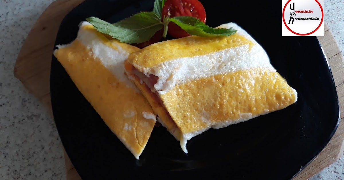 Ev yapımı pastalar,tatlılar tuzlular,yemekler Pijamalı Dürüm Yumurta