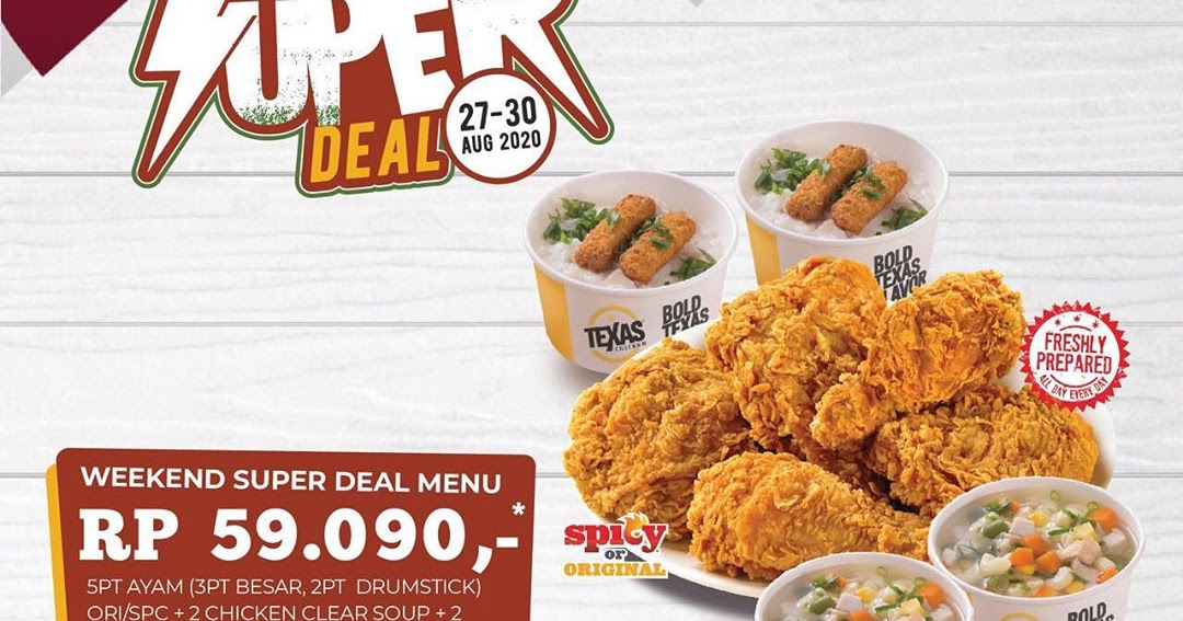 Texas chicken singapore promotions: $2 off, $48 set meal & more Texas Chicken Promo Weekend Super Deal 27 - 30 August 2020 | scanharga