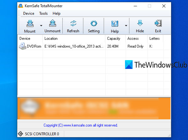 ซอฟต์แวร์ KernSafe TotalMounter