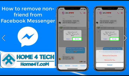 Iphone How to remove non friend from Facebook Messenger