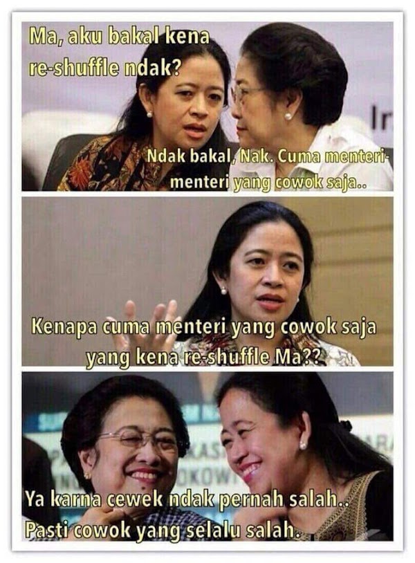 Ngakak! Ada Meme-meme Lucu Reshuffle Kabinet Jokowi