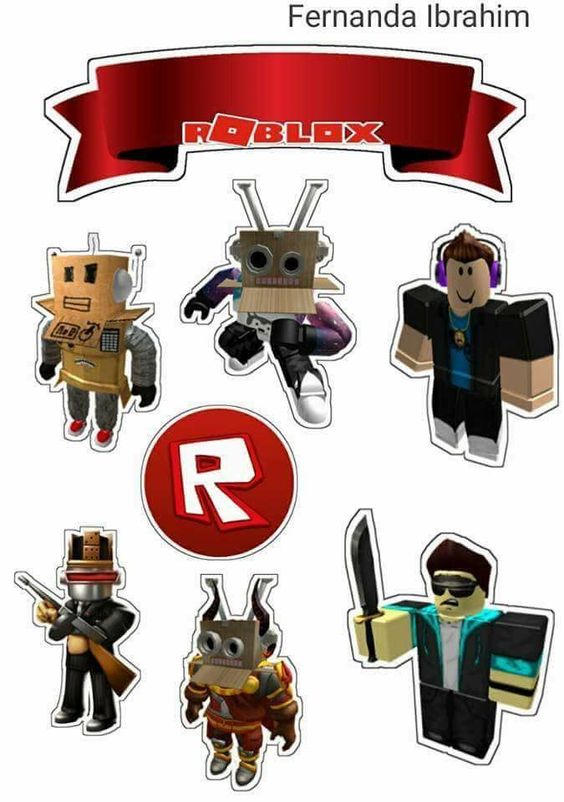 Roblox Free Printable Cake Toppers. Oh My Fiesta! for Geeks
