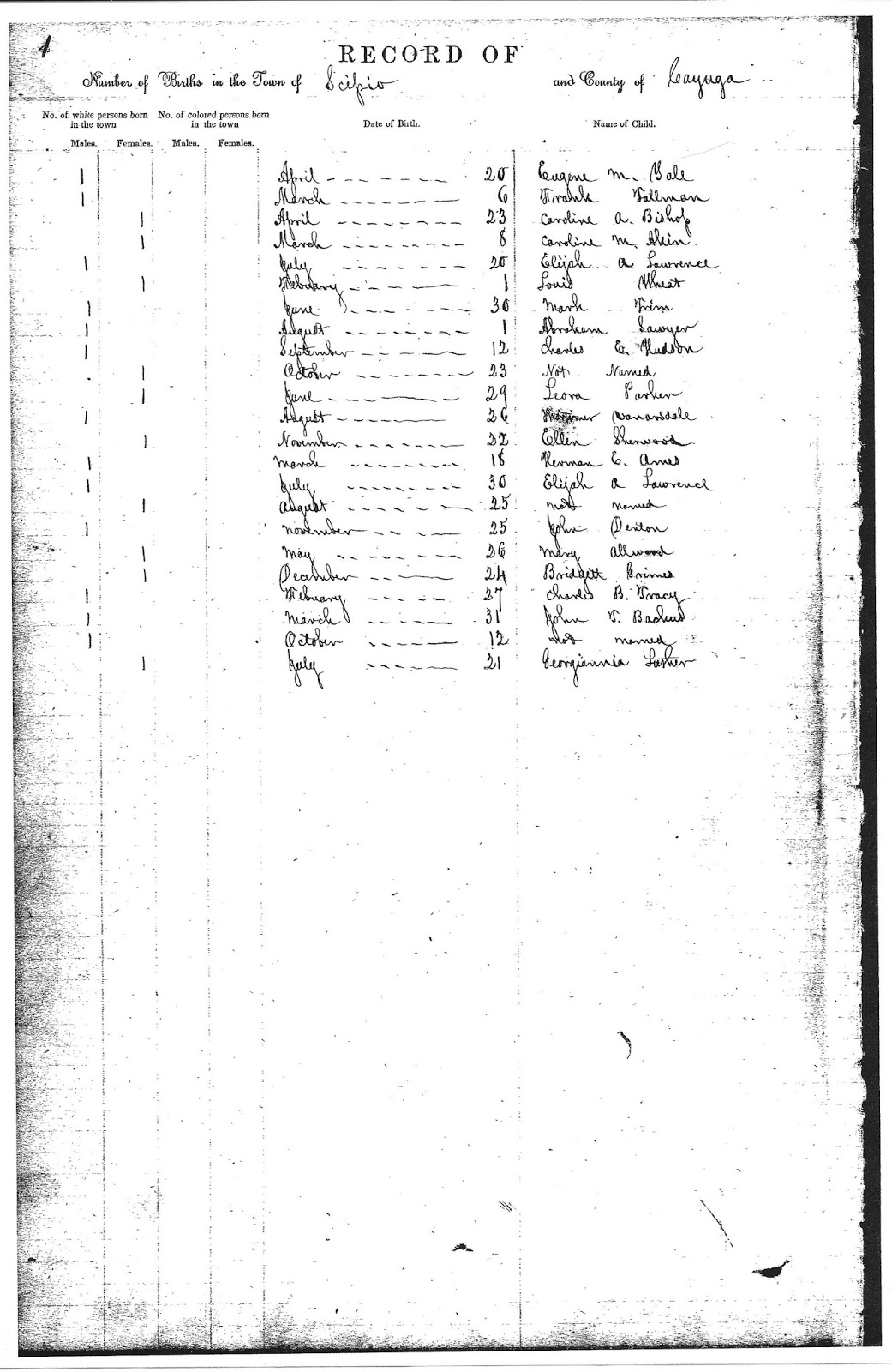 Scipio Center, NY History