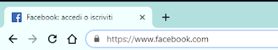 Indirizzo di Facebook sulla barra degli indirizzi