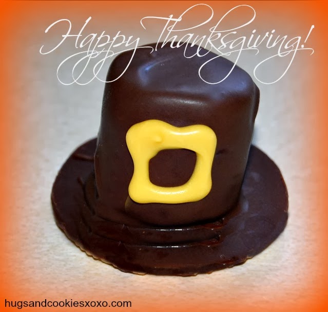 PILGRIM HAT COOKIES Hugs and Cookies XOXO