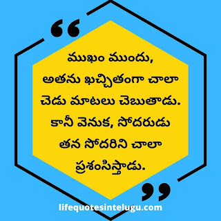 Brother Quotes In Telugu