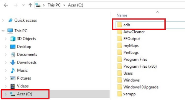 folder adb folder adb