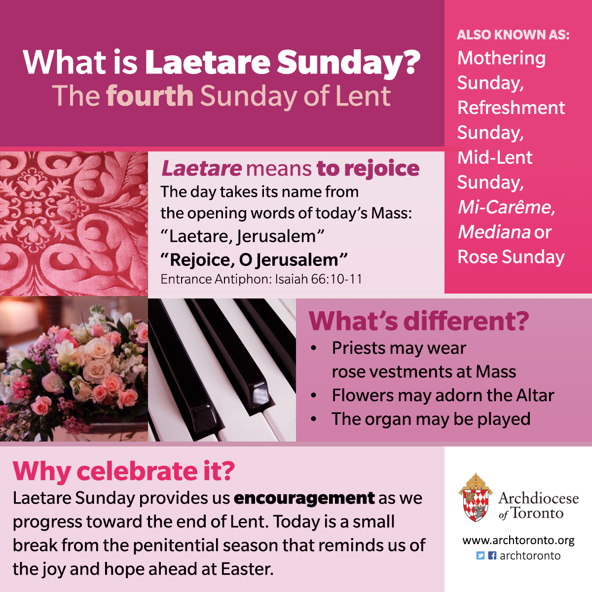 Laetare Sunday What is that Pink (or Rose) Sunday in Lent Called Again?
