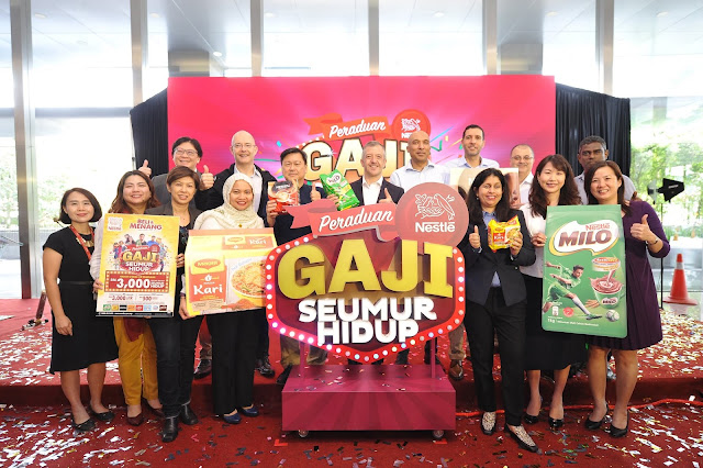 Peluang Sekali Seumur Hidup untuk Memenangi  ‘Gaji untuk Seumur Hidup’!  Peraduan terbesar Nestlé Malaysia tawar hadiah wang tunai melebihi RM4 juta kepada Pelanggan Nestlé menerusi peraduan #NestleGajiSeumurHidup