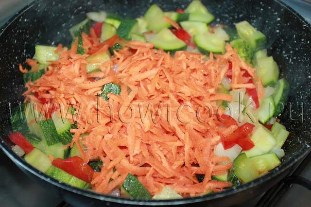 рецепт овощного рагу с кабачками и болгарским перцем с пошаговыми фото