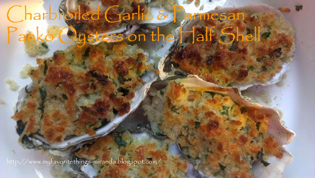 Charbroiled Garlic & Parmesan Panko Oysters on the Half Shell