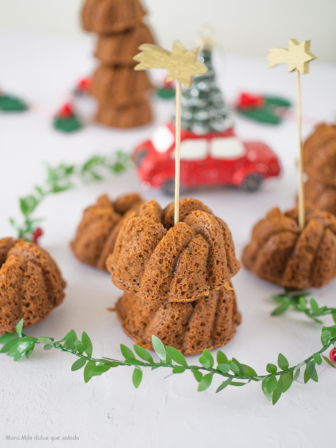 Mini bundt cakes de arándanos rojos