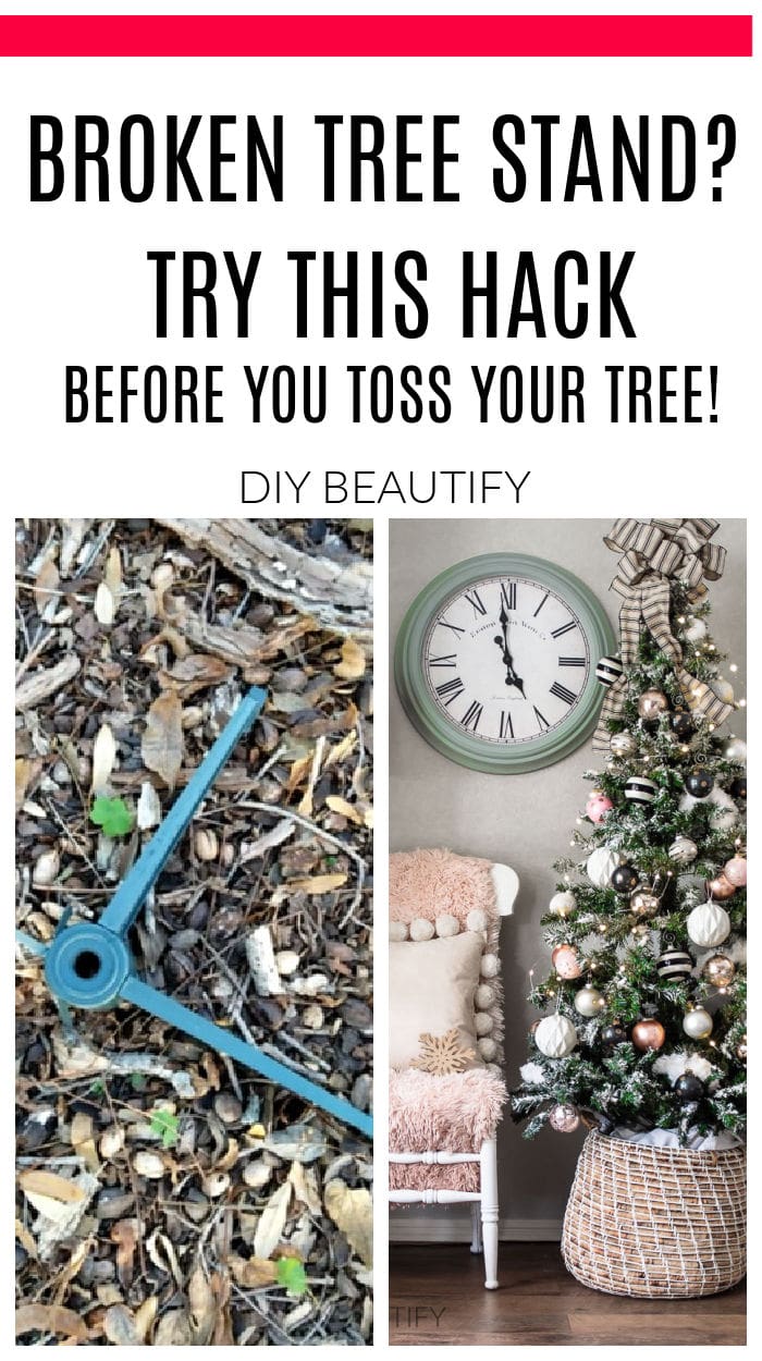 Christmas Tree Hack When Your Stand is Broken DIY Beautify Creating
