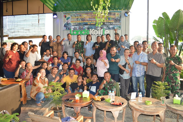 Ngopi Bareng, Dandim 0815/Mojokerto Ajak Media Ciptakan Kondusifitas Wilayah