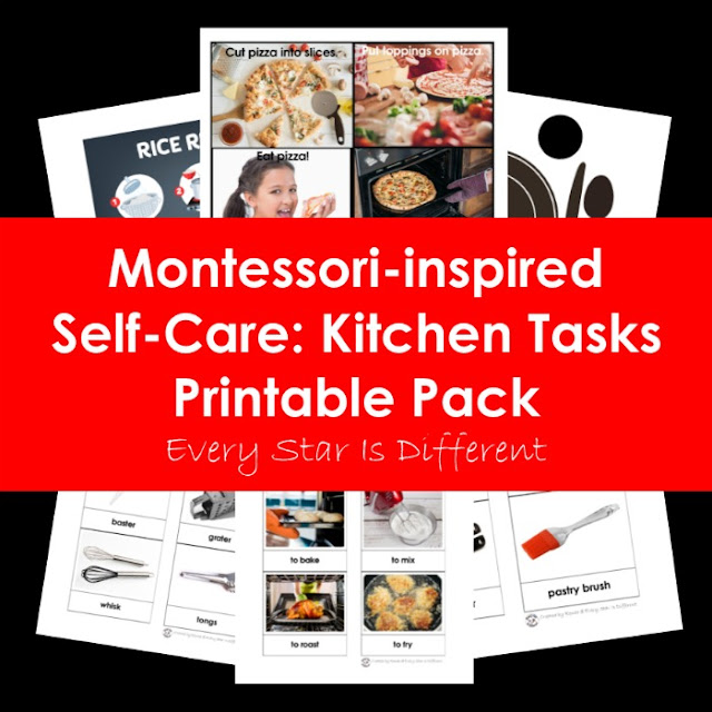 Montessori-inspired Self-Care Kitchen Freebie