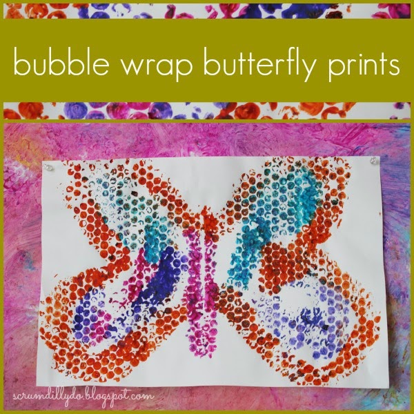 scrumdillydo! bubble wrap butterfly prints