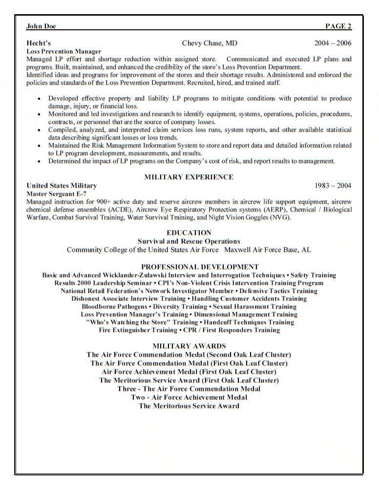 Kmart Loss Prevention Associate Cover Letter Resume Letter