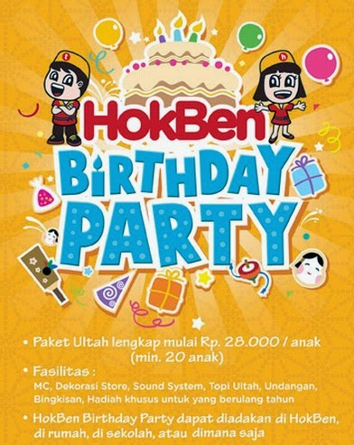 Paket Ultah Hoka Hoka Bento Hokben Birthday Party 2021 Daftar Harga Delivery