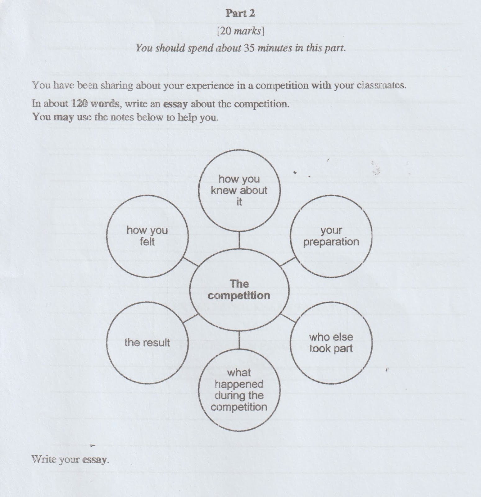 pt3 english essay sample answer 2019