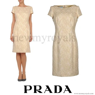 Crown Princess Mary wore Prada Beige Short Dress