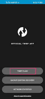 Select TWRP Flash Option