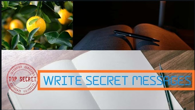 How to write a secret message
