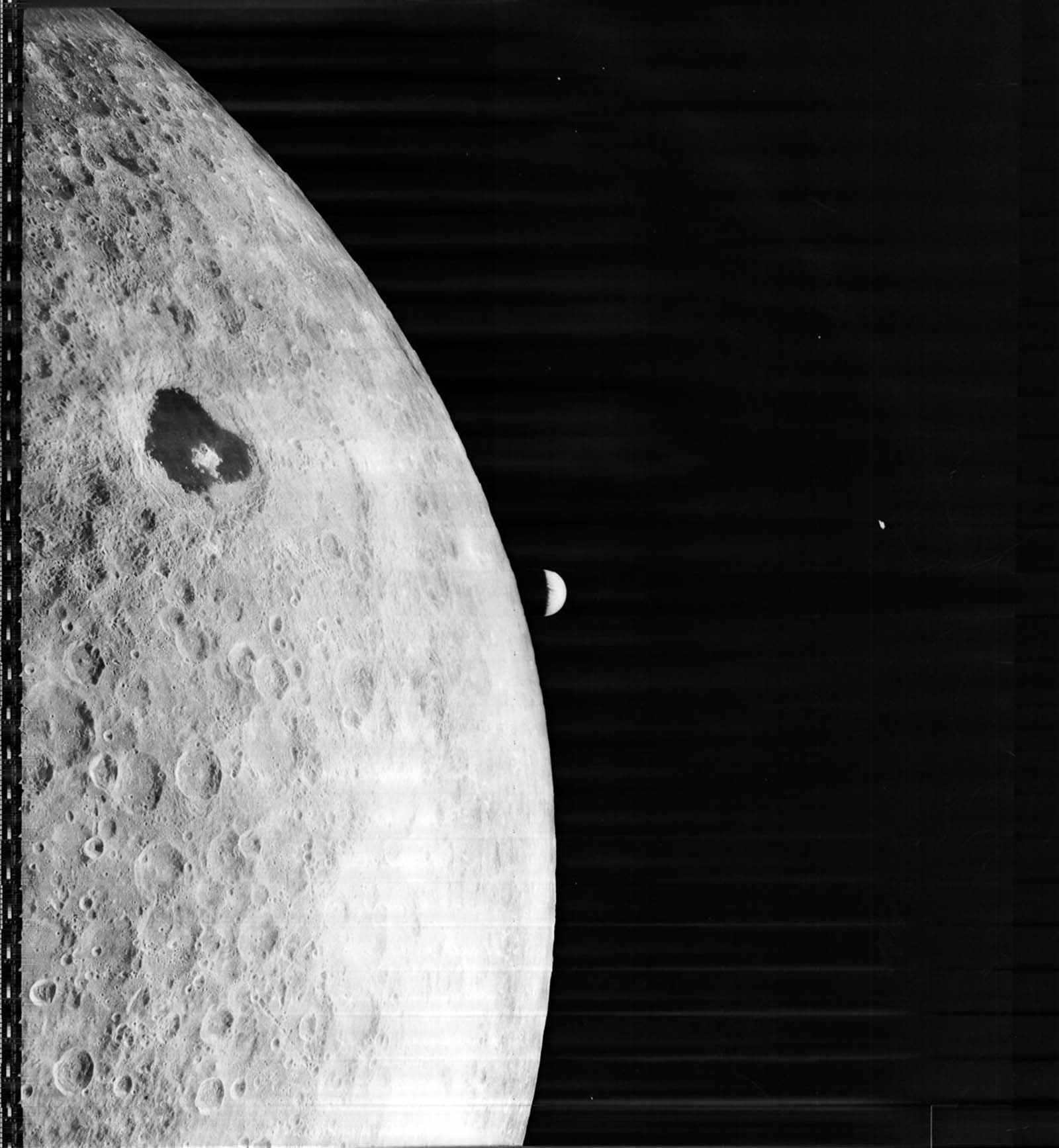 first photo earth from the moon