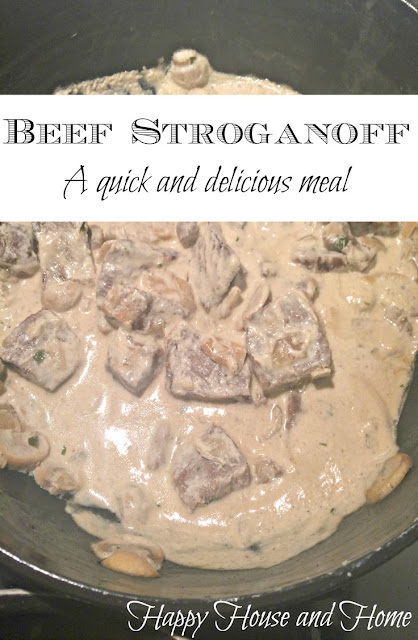 beef stroganoff, beef stroganov, main dish recipe, quick dinner