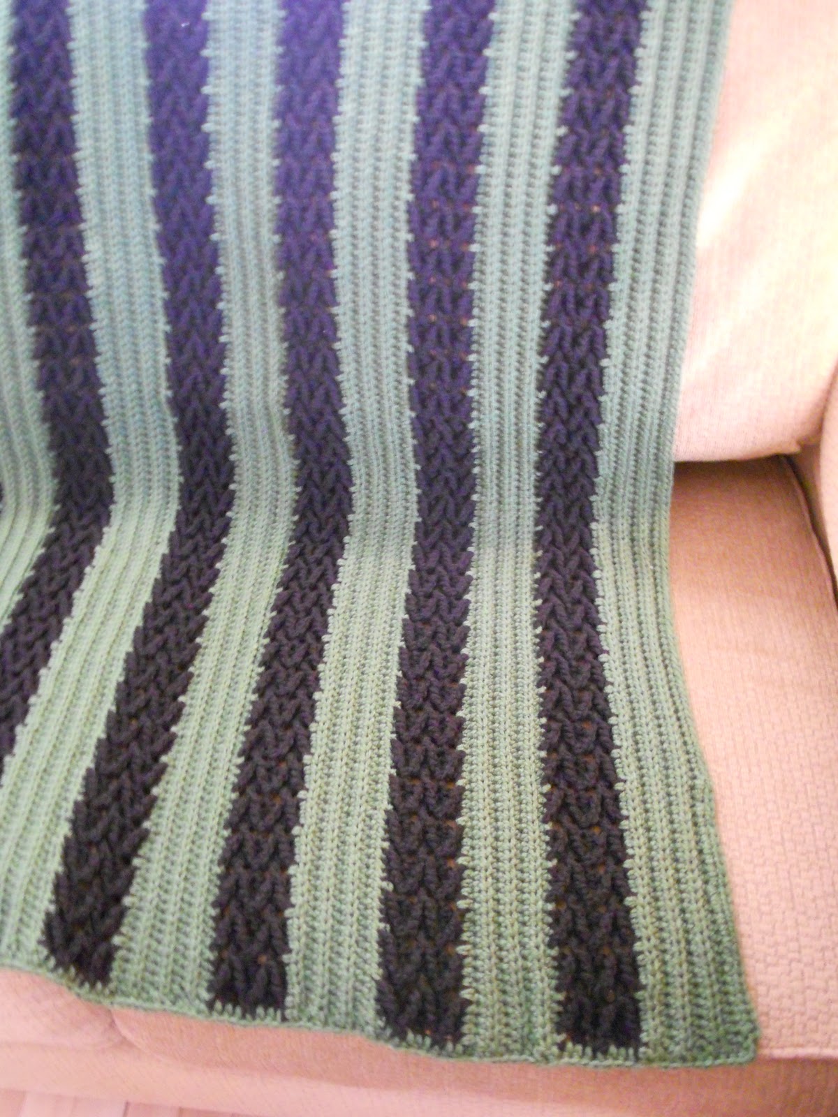 Craftin' Herringbone Afghan