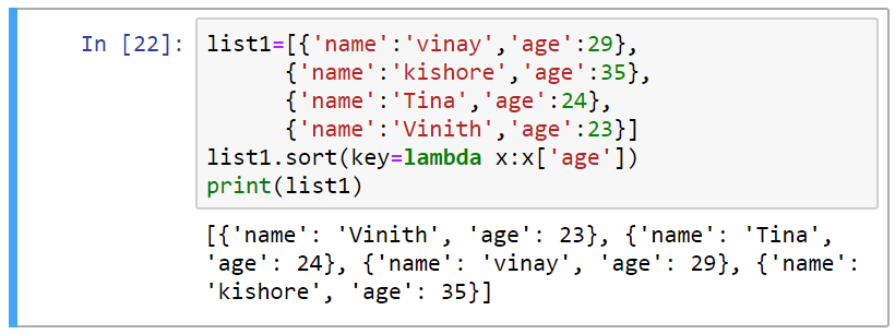 Anonymous functions in Python