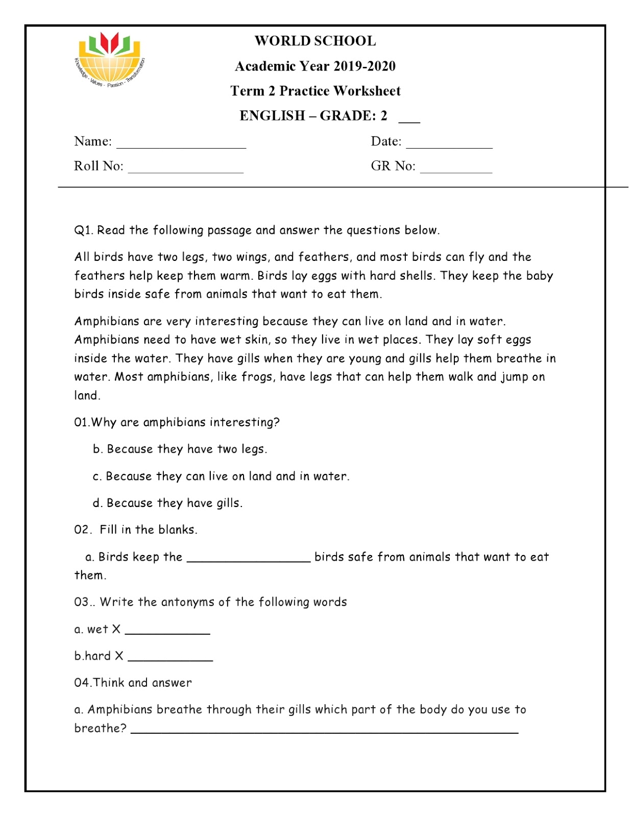 Holiday assignment 2021 image