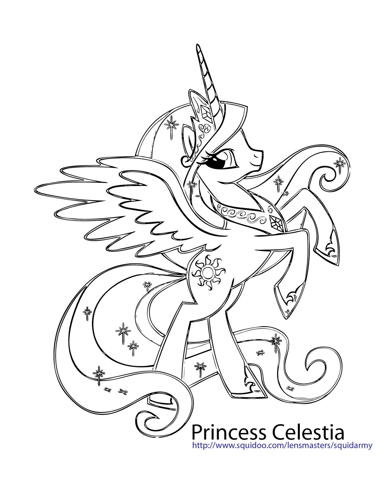 coloring pages princess celestia baby - photo #18