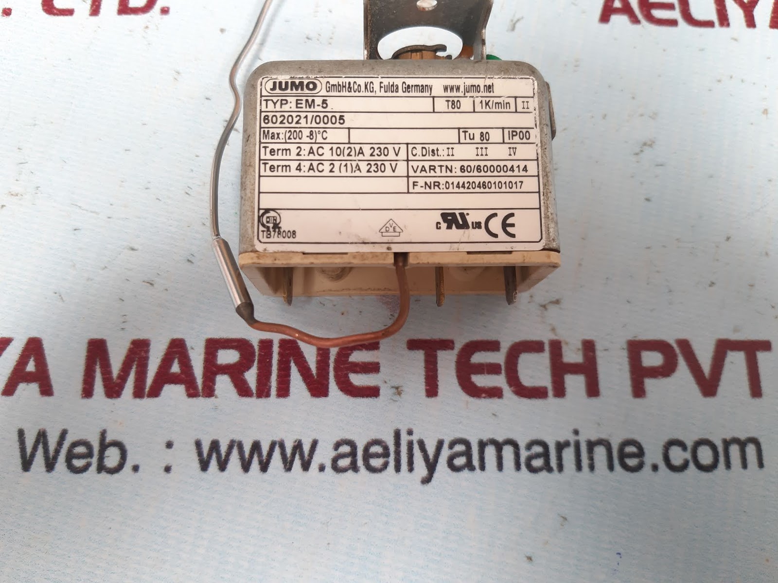 JUMO EM5 THERMOSTAT Aeliya Marine