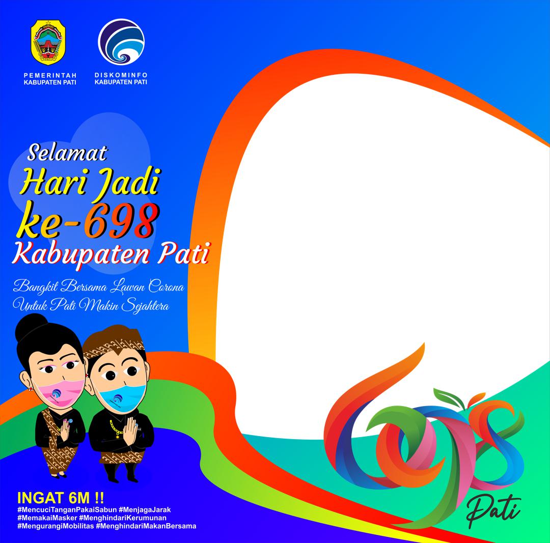 Template Background Frame Bingkai Twibbon Peringatan Ulang Tahun Pati 2021