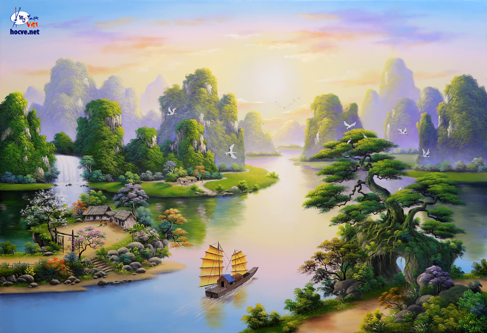 Dạy học vẽ tranh tường online | Học vẽ tranh phong cảnh, tranh tường 3d, dạy  online miễn phí tại Hà Nội
