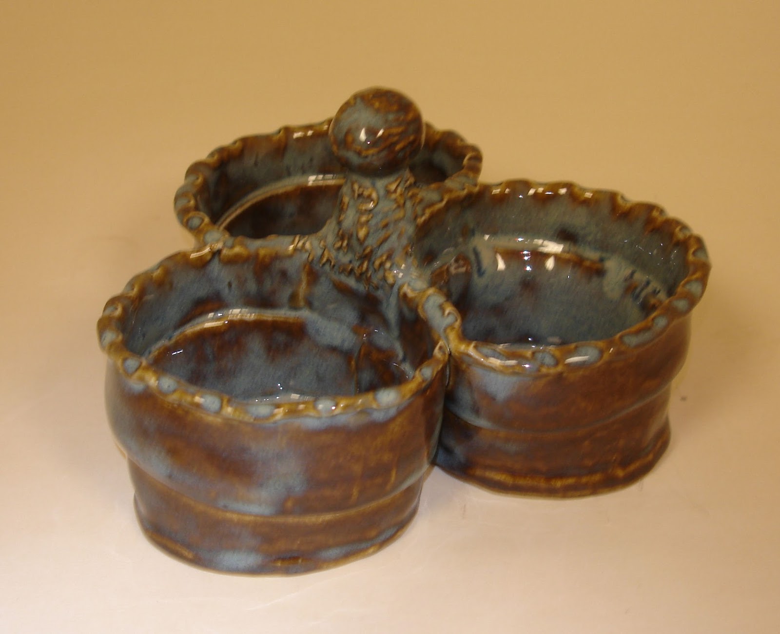 Blue Starr Gallery Condiment Dish and Bowls