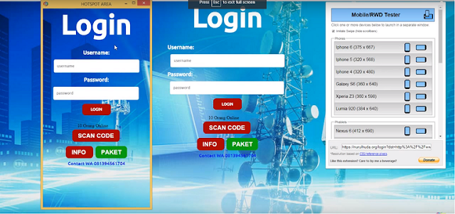 Responsive Login Page Mikrotik