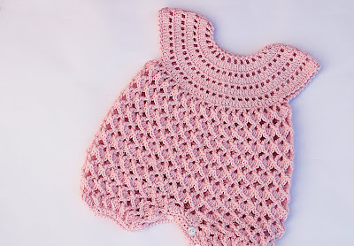 2 - Crochet IMAGEN Pelele rosa para todo el aÃ±o. MAJOVEL CROCHET