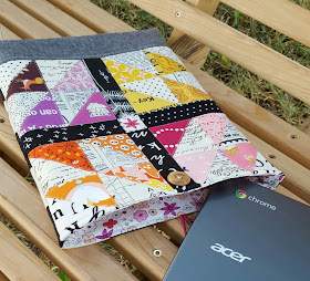 Smoothie Block Laptop Case by Heidi Staples of Fabric Mutt