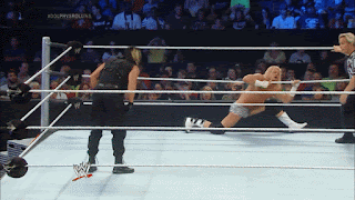 Smackdown #0: Seth Rollins vs Randy Orton One%2BLeg%2BDropkick%2BTo%2BThe%2BApron