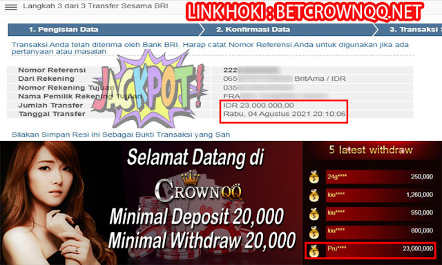 CrownQQ Agen DominoQQ BandarQ dan Domino99 Online Terbesar