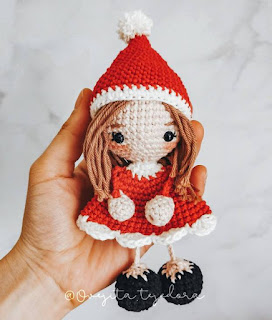 PATRON GRATIS MUÑECA NAVIDAD AMIGURUMI 44534