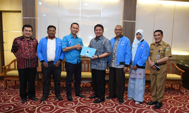 Pengurus Partai Gelora Indonesia Silaturahmi ke Gubernur HD