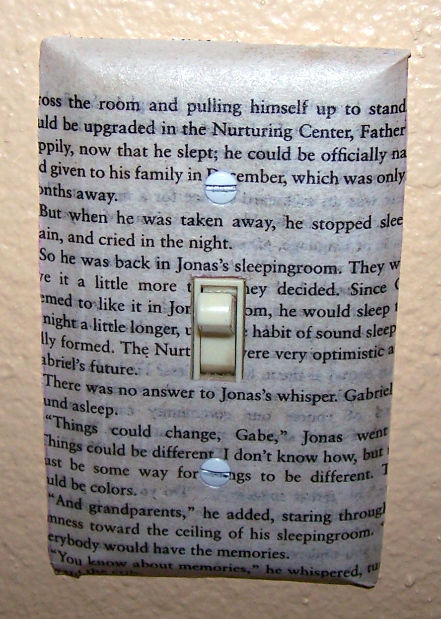 The life of a not so desperate housewife Book light switch covers