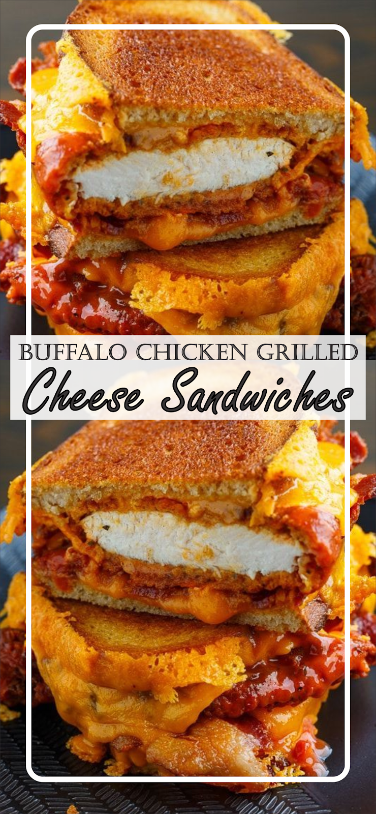 Buffalo Chicken Grilled Cheese Sandwiches Floats CO