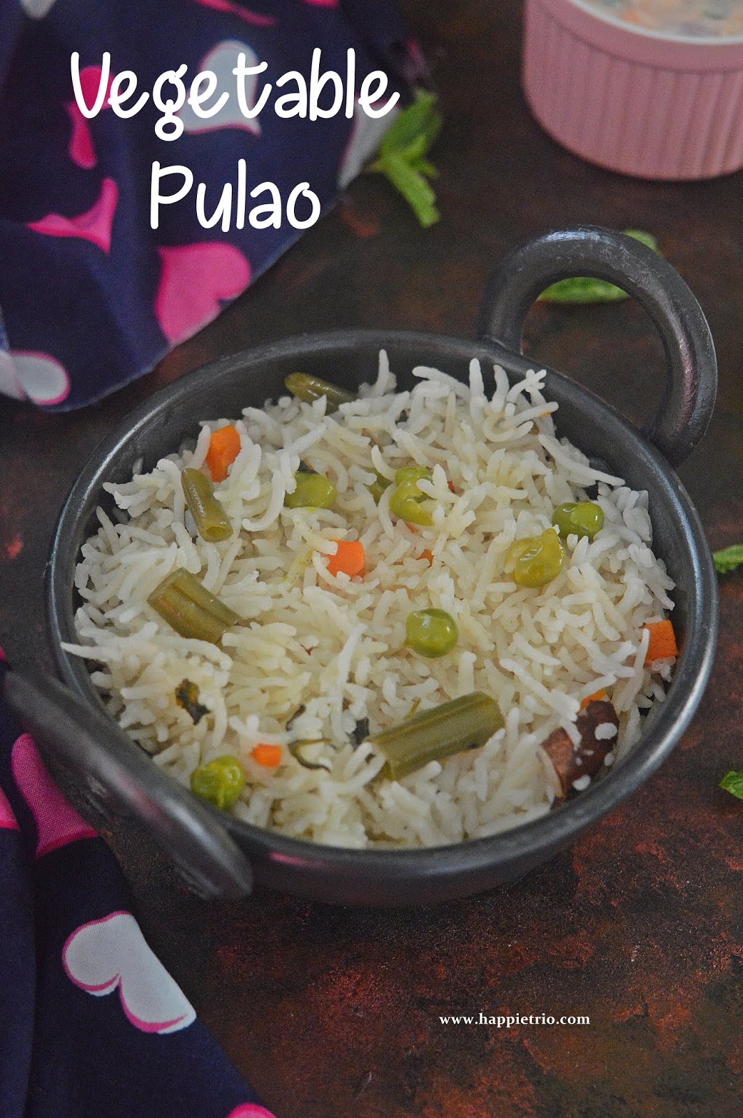 Vegetable Pulao Vegetable Pulao in Pressure Cooker Easy One Pot